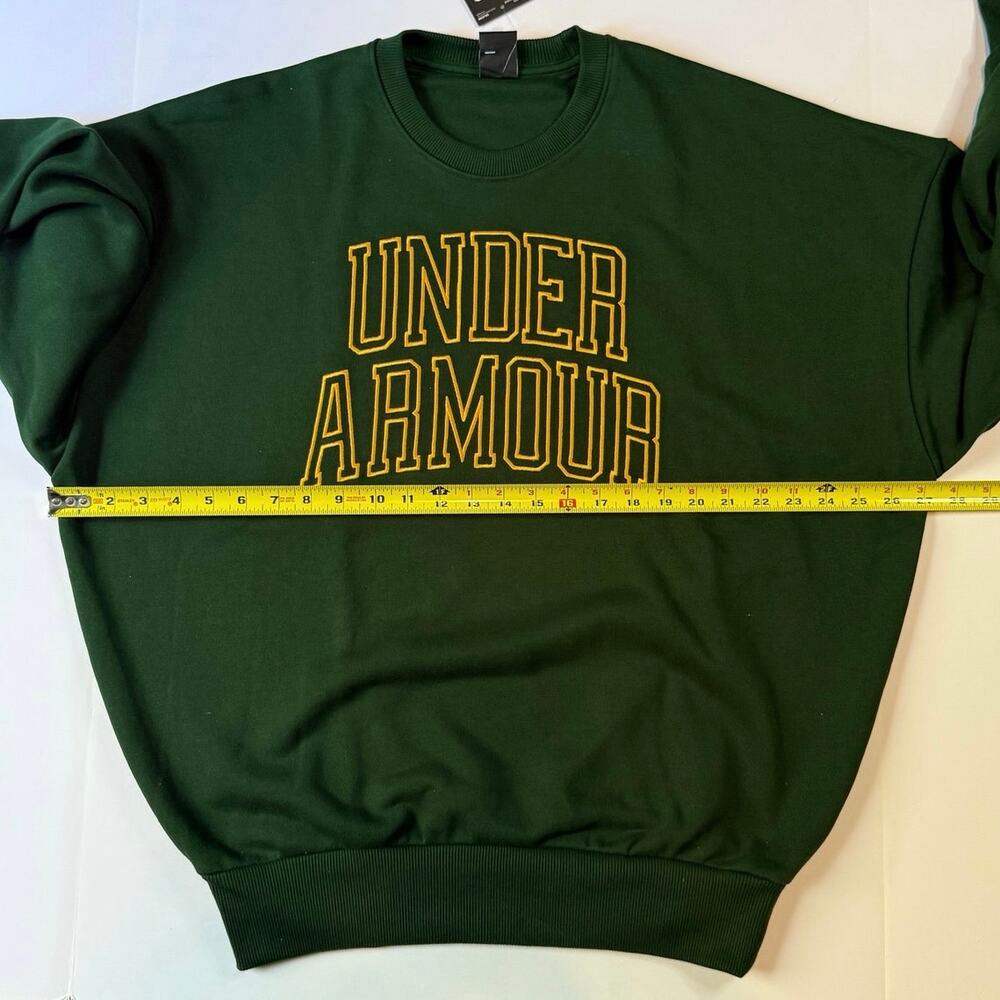 Under Amour Icon Heavyweight Terry Men's Oversized Crew sz/MEDIUM NEW WITH TAGS - Picture 5 of 7